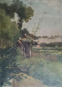BAHIEU Jules G 1860-1895,Lisière de forêt,Rossini FR 2023-09-07
