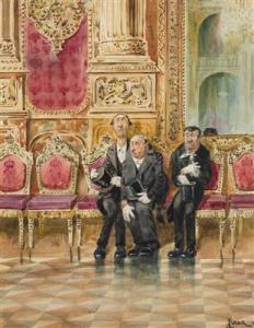 BAHR Johann 1859,Audience,1911,Palais Dorotheum AT 2015-11-28