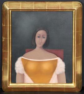 BAHUNEK Branko 1935,Woman Sitting,1987,Ro Gallery US 2024-02-22
