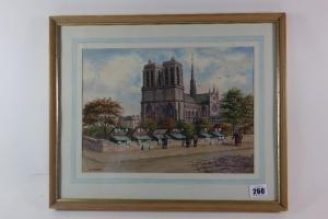 BAILEY A D,Notre Dame, Paris,Bellmans Fine Art Auctioneers GB 2016-12-06