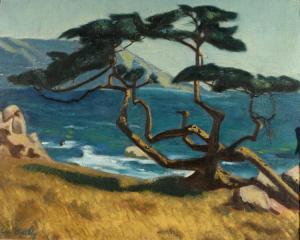 Bailey Evelyn 1912-1998,California seascape,Butterscotch Auction Gallery US 2017-11-05