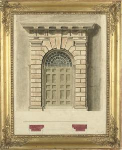 BAILEY Henry 1820-1880,Design for a Palladian doorway,1834,Christie's GB 2008-06-04