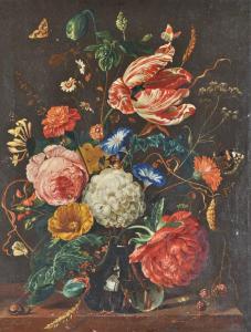 BAILEY J.V 1800-1800,Dutch style still life flower study,1952,Burstow and Hewett GB 2011-07-20
