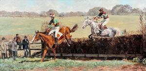 BAILEY Nancy 1913-2012,Up & Over, Point to Point, Tehidy,David Lay GB 2023-10-26