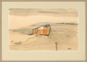 BAILEY ROY 1933-2002,Beached dory.,Eldred's US 2019-07-13
