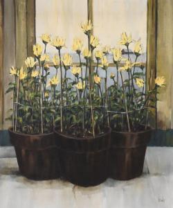 BAILEY ROY 1933-2002,Chrysanthemums in Pot,1975,Nadeau US 2024-01-01