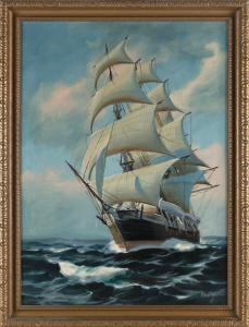 BAILEY T 1900-1900,Portrait of a clipper ship,Eldred's US 2023-03-24
