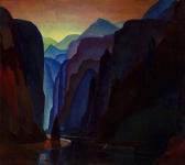 BAILEY Walter Alexander 1894-1989,Deep Blue Canyon,1932,Bonhams GB 2010-02-08