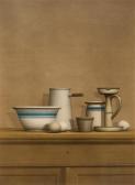 BAILEY William H. 1930-2020,STILL LIFE WITH EGGS, CANDLESTICK AND BOWL,1976,William Doyle 2021-12-14