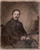BAILLE Édouard 1814-1888,Portrait d'homme assis,Joron-Derem FR 2016-03-11