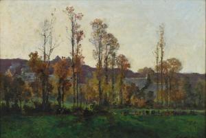 BAILLET Ernest 1853-1902,Landscape near Grez,Woolley & Wallis GB 2023-09-05