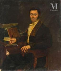 BAILLY Alexandre 1764-1835,Portrait de Louis Alexis Jumel,1824,Millon & Associés FR 2021-06-11