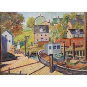 BAILLY Earl 1903-1977,Harbor scene,Ripley Auctions US 2012-01-28