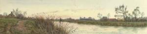 BAIRD G,Ely Cathedral at dusk (illustrated); and A water m,1894,Christie's GB 2004-09-30
