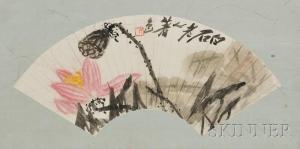 BAISHI QI 1863-1957,Depicting lotus,Skinner US 2012-04-20