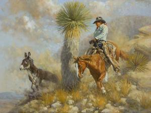 BAIZE Wayne 1943,Taken for a Ride Down Burro Mesa,Jackson Hole US 2024-02-17