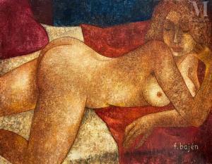 BAJEN Francisco 1912-1983,Femme nue endormie au sofa,Millon & Associés FR 2023-02-03