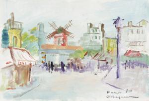 BAJENARU Dan 1900-1988,Montmartre,1970,Artmark RO 2024-04-15