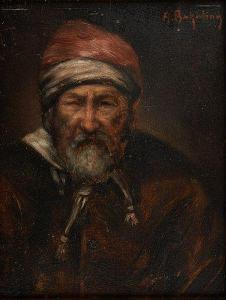 BAKALIAN Aram 1860-1925,Portrait d'homme,Horta BE 2018-09-10