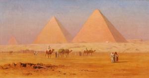 BAKALOWICZ Stefan W. 1857-1947,The Pyramids of Giza near Cairo,1910,Sovcom RU 2024-04-02