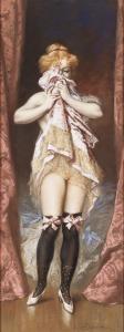 BAKALOWICZ Wladyslaw 1833-1903,Girl in black stockings,Desa Unicum PL 2022-05-19