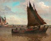 BAKELS Reinier Sybrand 1873-1956,Sailingvessels in a harbour,Christie's GB 2007-01-30