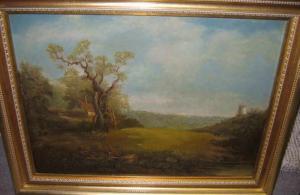 BAKER Charles,Landscape with cottage and distant windmill,Ivey-Selkirk Auctioneers 2008-03-29