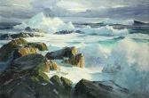 BAKER Doris Winchell 1905-1987,Crashing Surf,Clars Auction Gallery US 2015-06-28
