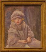 BAKER Elizabeth Gowdy 1860-1927,BLONDE CHILD IN HAT AND COAT,Freeman US 2007-06-22