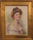 BAKER Elizabeth Gowdy 1860-1927,PORTRAIT OF YOUNG WOMAN,Freeman US 2007-06-22