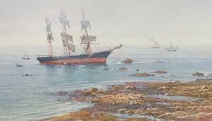 BAKER Frederick W 1862-1936,Wreck off the Cornish coast,David Lay GB 2024-01-18