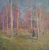 Baker George Herbert 1878-1943,TALL TREES IN WINTER SUNSHINE,Wickliff & Associates US 2007-11-17