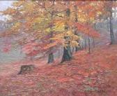 BAKER George M 1860-1870,Autumn Hillside,Rachel Davis US 2007-09-15