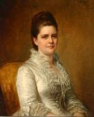 BAKER Jnr. George Augustus 1821-1880,Portrait of Alice Riggs Colgate Wood,1876,Weschler's 2005-04-16