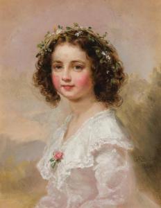 BAKER Jnr. George Augustus 1821-1880,Sweet Innocence,1860,Shannon's US 2015-10-29