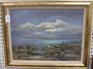 BAKER Joan E 1900-1900,Storm over Harbour,Tooveys Auction GB 2016-07-13