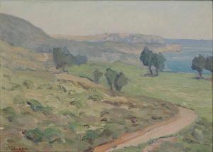 baker margaret 1899,View from Arch beach on the road to San Diego,1921,Bonhams GB 2010-11-15