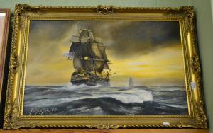 BAKER Peter Gerald 1900,HMS victory on the high sea,1979,Tennant's GB 2016-05-21