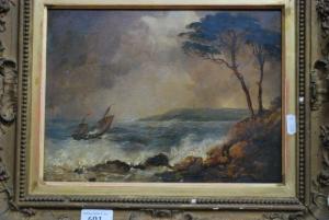 BAKER PYNE Thomas 1800-1870,A sailing ship in distress,Andrew Smith and Son GB 2017-03-28