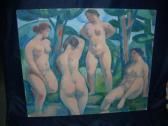 BAKER Robert 1909-1992,Group of nudes in a wooded glade,Neales GB 2007-05-14