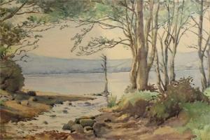 BAKER Robert Peter 1886-1940,Lake scene,1935,Henry Adams GB 2015-08-06