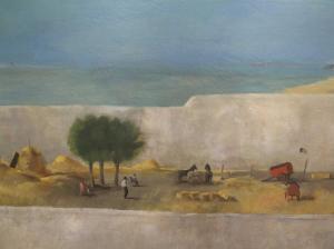 BAKER Roger 1925,Valencian farmyard,1960,Cheffins GB 2020-11-12