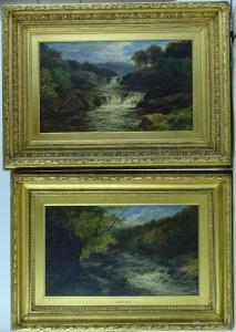 baker smith john 1900-1900,mountain waterfalls,1892,Burstow and Hewett GB 2018-08-23