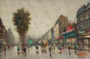 baker smith john 1900-1900,PARISIAN STREET SCENE,Burchard US 2012-10-21