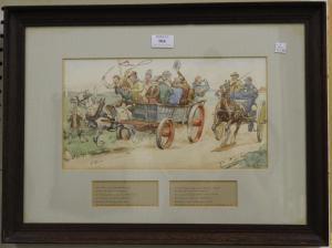 BAKER Stanley,Scenes from the Widecombe Fair,1912,Tooveys Auction GB 2018-10-31