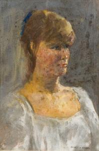 BAKER Sydney 1900-1900,Portrait Study of a Girl,20th century,Rowley Fine Art Auctioneers 2020-03-07