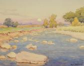 BAKER William Charles 1872-1958,Landscape at Sunset,Rachel Davis US 2023-03-25
