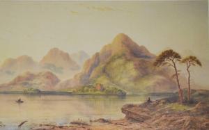BAKER William John 1865-1938,Fishing scene in the Highlands,1906,Tennant's GB 2022-10-07