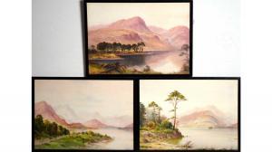 BAKER William John 1865-1938,Three Lakeland Landscape Views,Anderson & Garland GB 2022-12-08