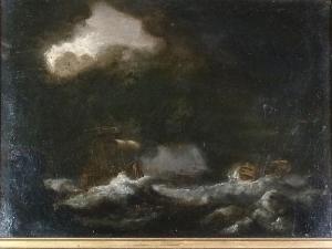 BAKHUYZEN ludolf 1717-1782,Two galleons at sea in a violent storm,Capes Dunn GB 2012-03-13